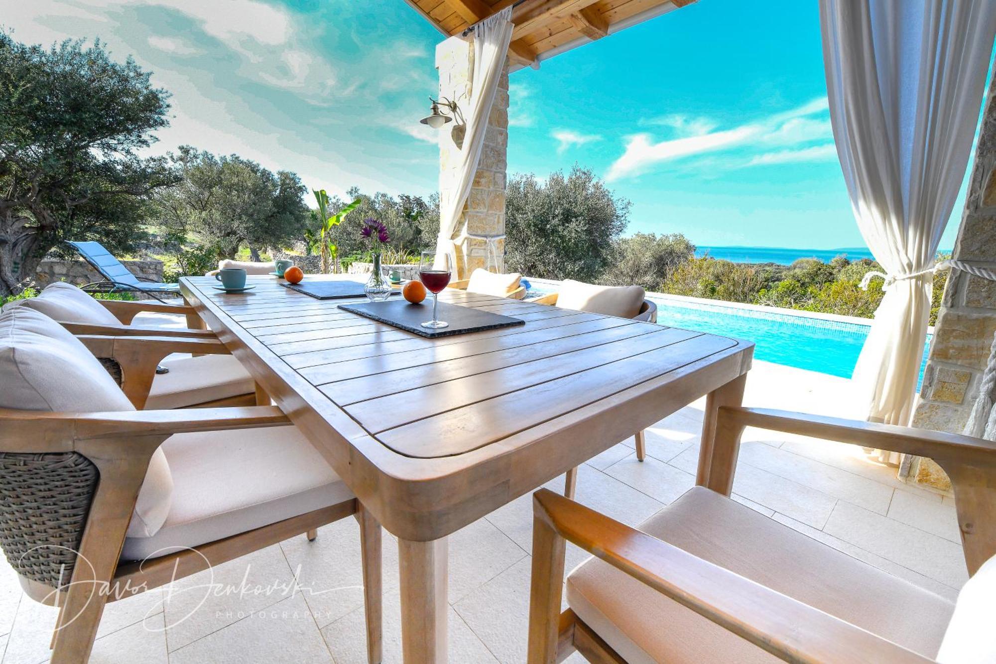 Island Villa Adriana With Heated Pool And Sauna Lun  Exterior foto